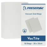 28 x 33cm x 50 Vacuum Seal Bags | PreserVac VacTite | 80 Microns