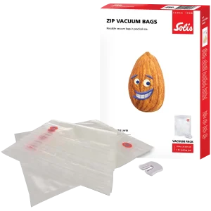 SOLIS Wave | 10 Vacuum Zipper Bags | 26x35cm